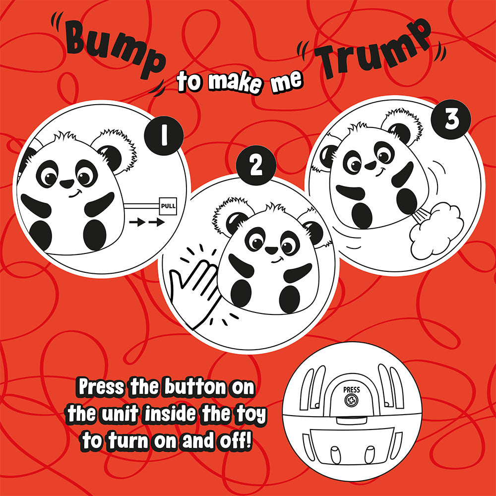 Windy Bums Zebra Cheeky Trumping Toy Funny Gift Cuddly Zebra Stuffed Toy Parps, Wiggles and Giggles Funny Sounds and Moves Around, Silly Fun for Everyone