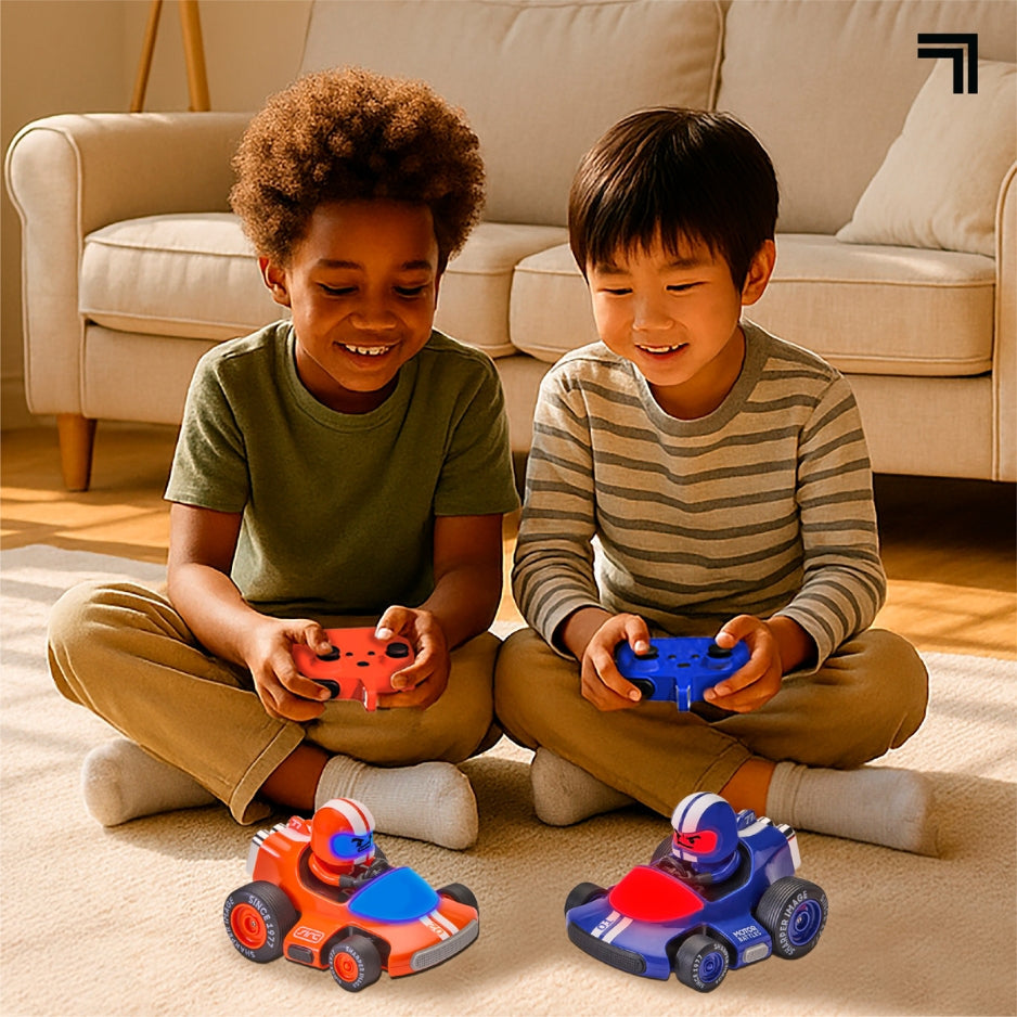 Sharper Image® Motor Battles, RC Team Battle Racers, Navy and Orange