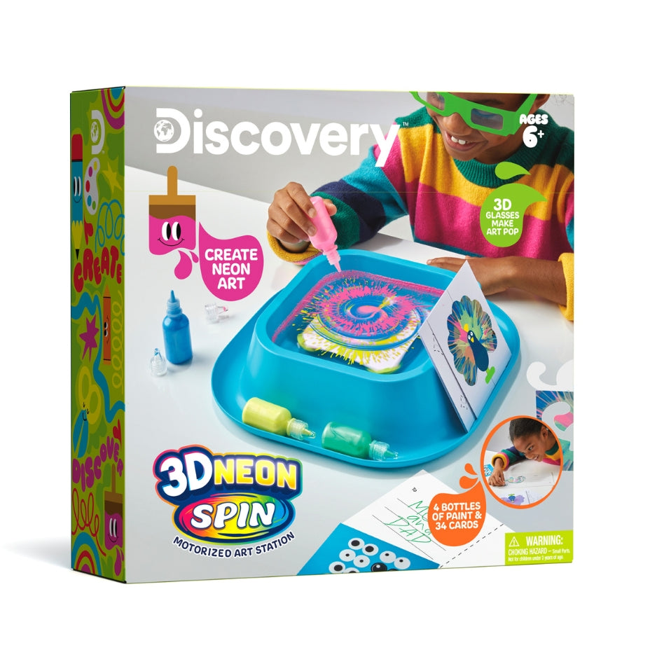Discovery™ Toy 3D Neon Spin Motorized Art Station
