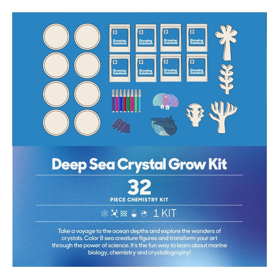 Discovery™ #MINDBLOWN Toy DIY Crystal Grow Kit Sea Creations 8 Creatures