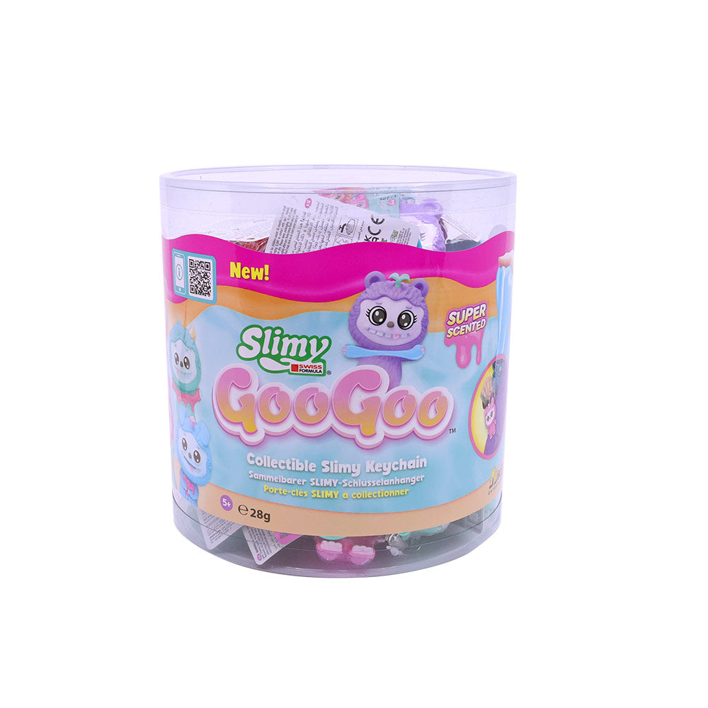 Slimy Goo Goo Gang 1 oz Slimy Keychain 5 Assortments, Super Scented Mini Collectibles