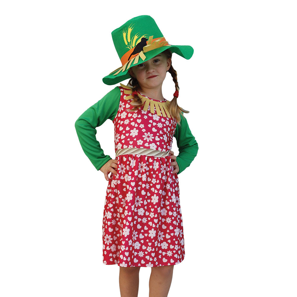 Mad Toys Scarecrow Girl Book Week and World Book Day Roleplay Halloween Child Costumes