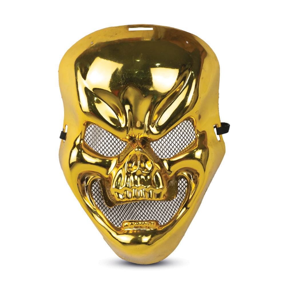 Mad Toys Spooky Metallic Gold Skull Mask Halloween Costume Accessories Costume World Middle East Mad Toys Spooky Metallic Gold Skull Mask Halloween Costume Accessories Costume World Middle East