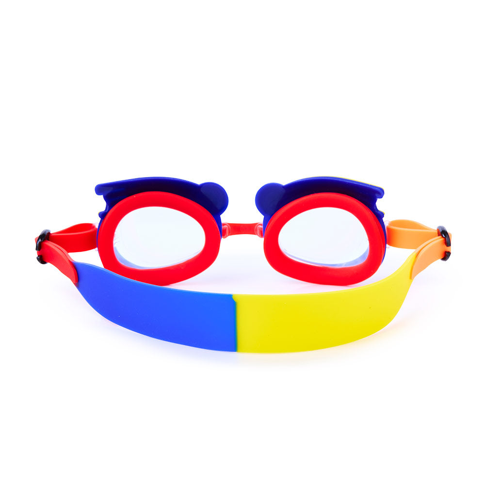 Aqua2ude Mini Rocket Goggles – Royal Blue Swim Goggles for Kids, UV & Anti-Fog Lenses, With Travel Case