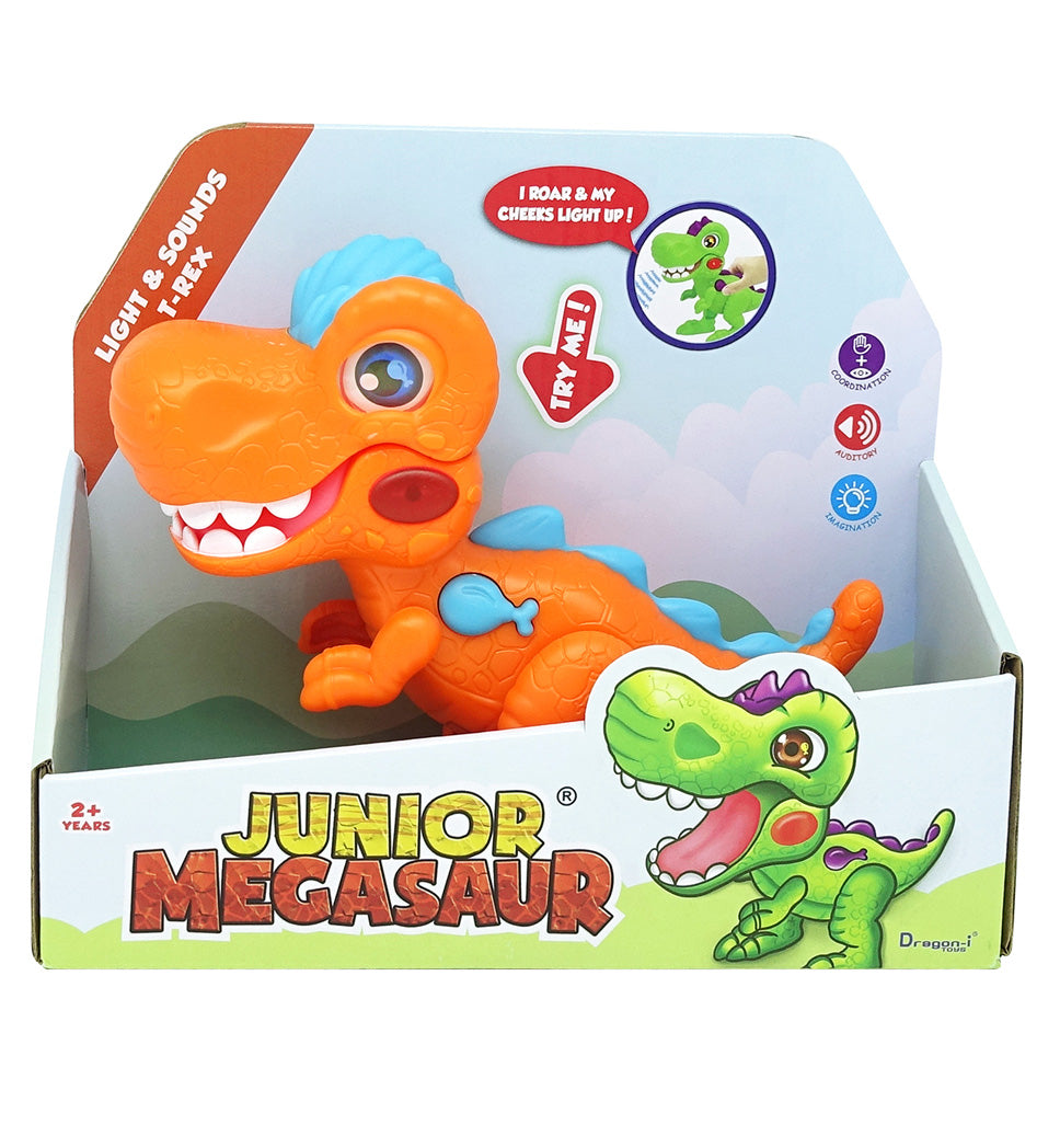 Junior Megasaurier: T-Rex - orange - Interaktives Spielzeug