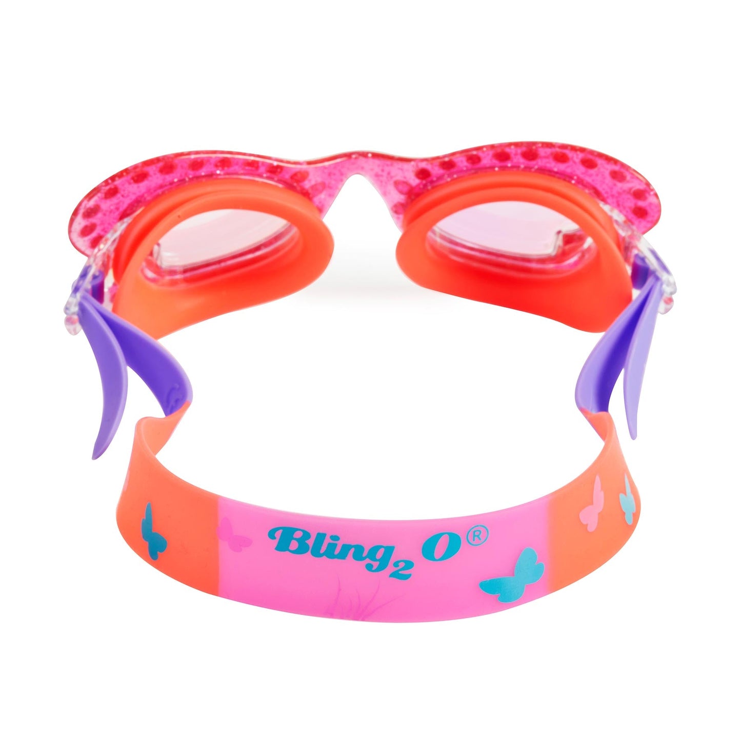 Bling2o Butterfly Swim Goggles Skipper Coral Strap