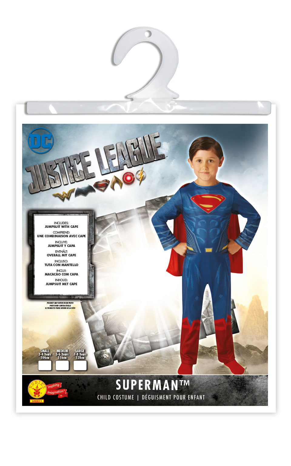 Rubies DC Comics Superman Classic Book Week and World Book Day Halloween Child Costume