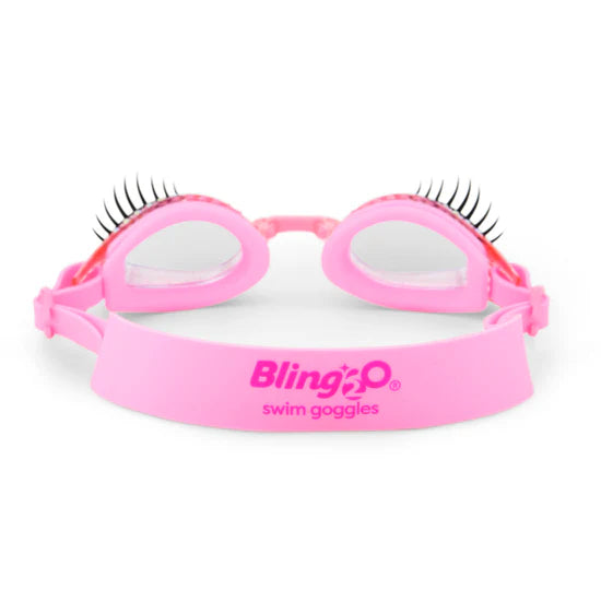 Bling2o Powder Puff Pink Splash Lash Swim Goggles for Kids