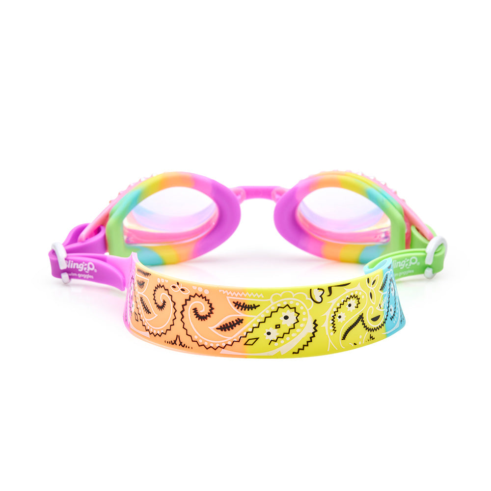 Bling2o Bubble Bath Pink Bandana Kids' Swim Goggles