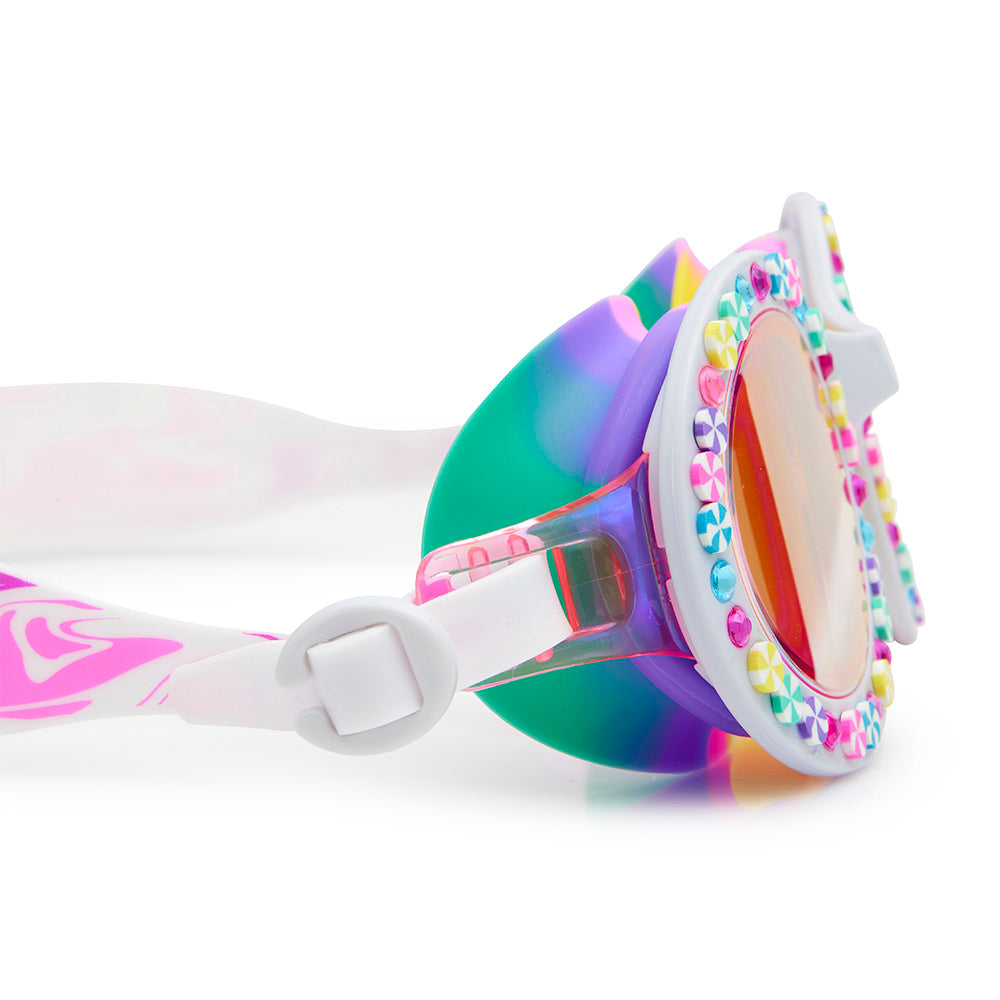 Bling2o Bright Strip Rainbow Ribbon Girls Kids Swim Goggles