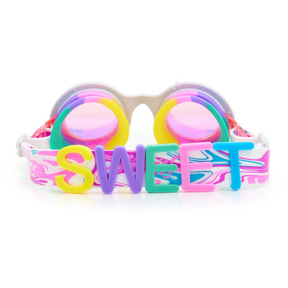 Bling2o Bright Strip Rainbow Ribbon Girls Kids Swim Goggles