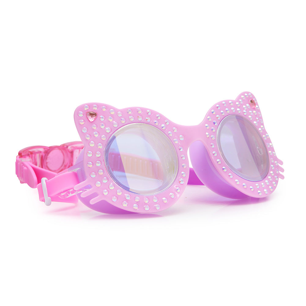 Bling2o Paw Print Pink Kitten Kids' Swim Goggles