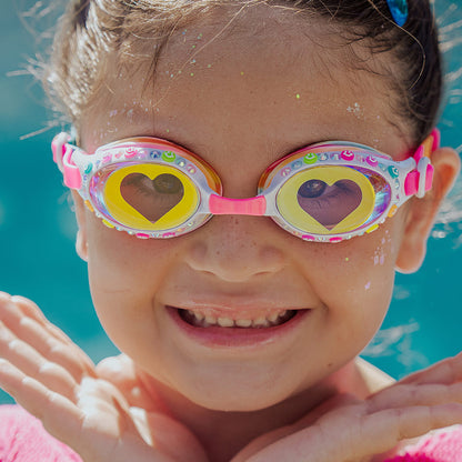 Bling2o Positively Pink Smile Girl Kids' Swim Goggles