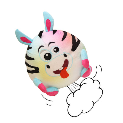 Windy Bums Zebra Cheeky Trumping Toy Funny Gift Cuddly Zebra Stuffed Toy Parps, Wiggles and Giggles Funny Sounds and Moves Around, Silly Fun for Everyone