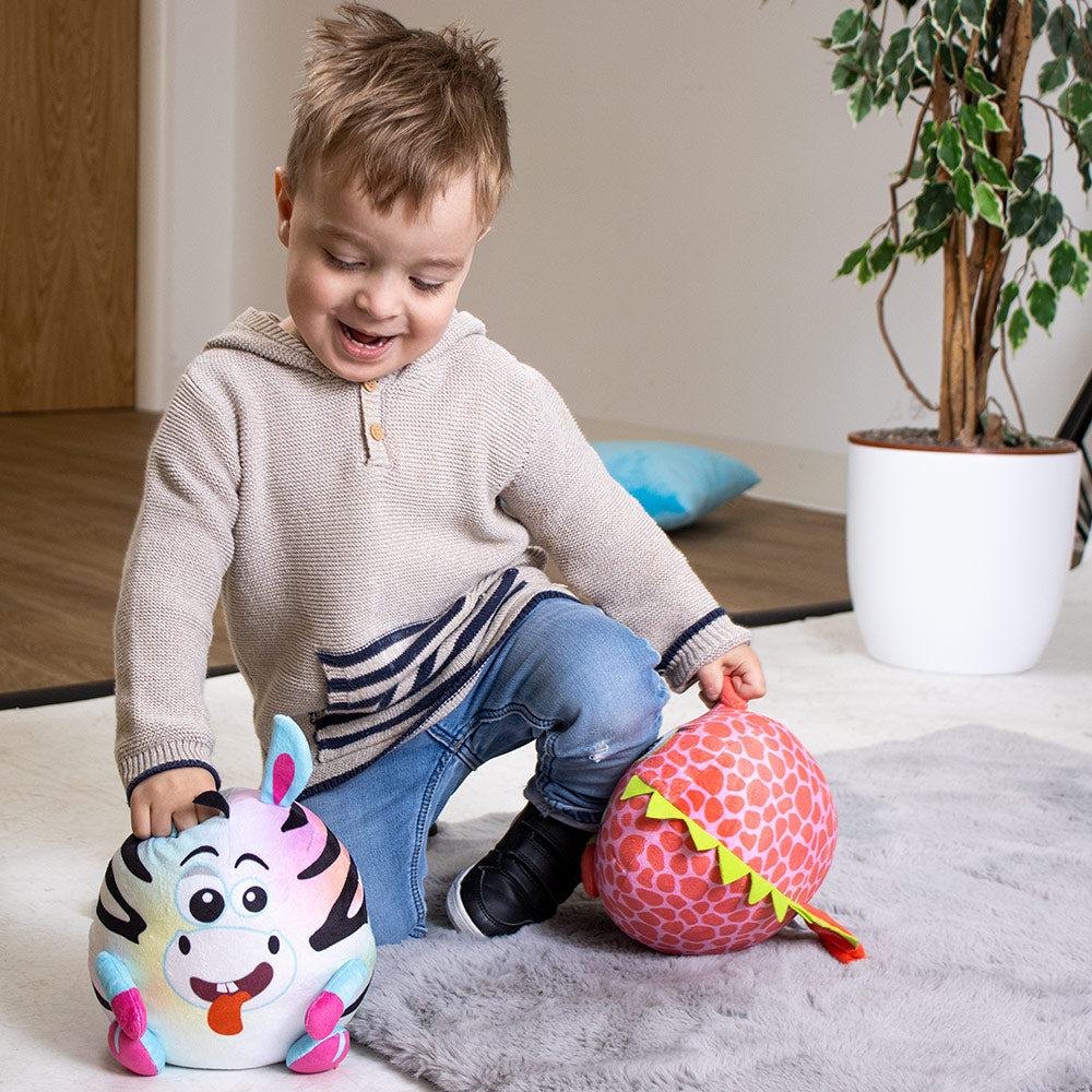 Windy Bums Zebra Cheeky Trumping Toy Funny Gift Cuddly Zebra Stuffed Toy Parps, Wiggles and Giggles Funny Sounds and Moves Around, Silly Fun for Everyone