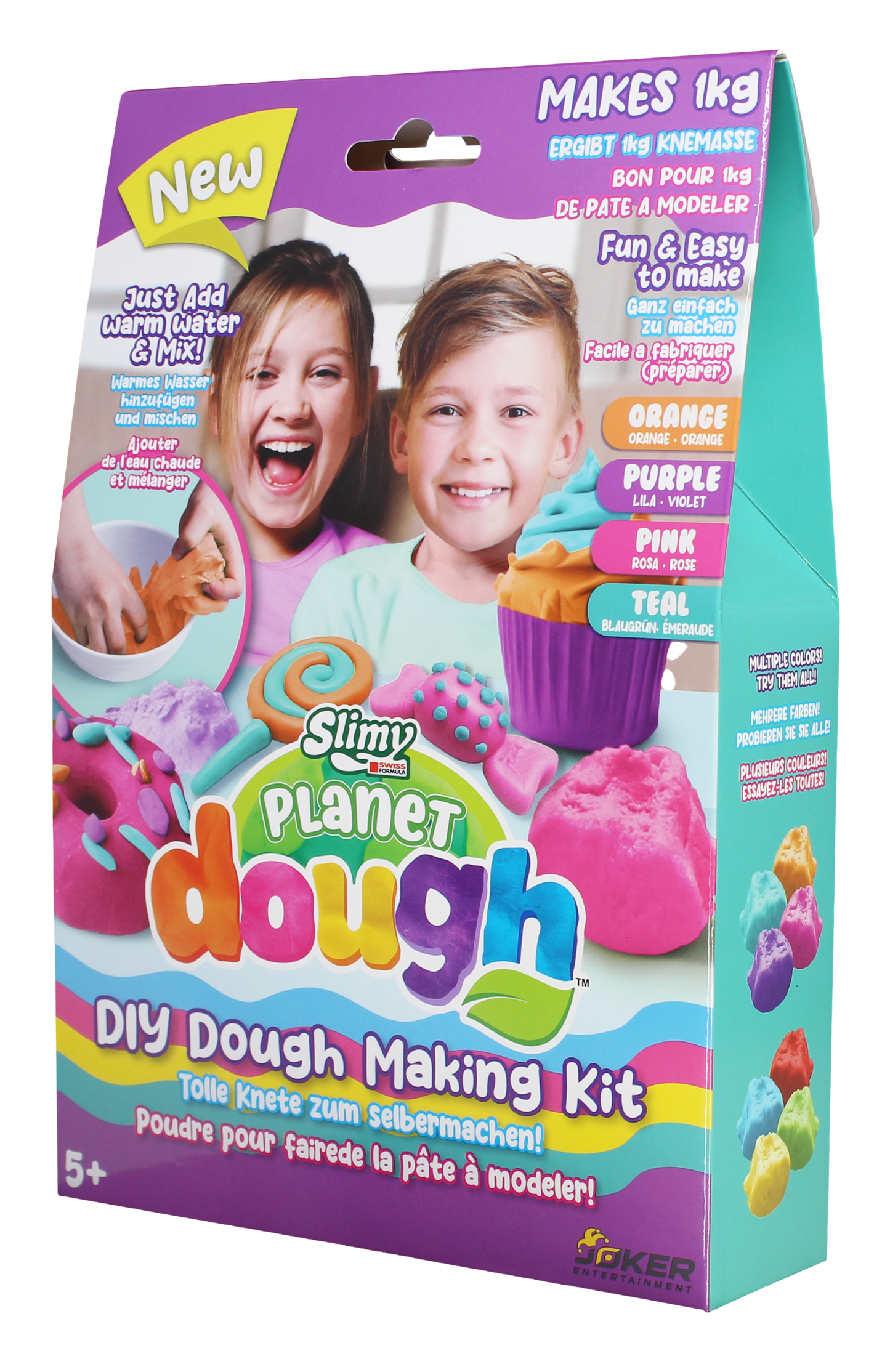 Slimy Planet Dough DIY Dough Making Kit 4 Colors with Tools 1kg