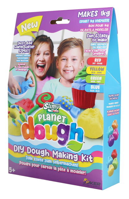 Slimy Planet Dough DIY Dough Making Kit 4 Colors with Tools 1kg
