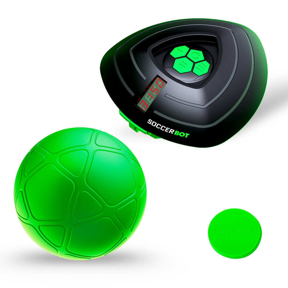Strikesphere Soccer Bot Indoor Football Trainer – Smart Interactive Football Game for Kids (Black, One Size)