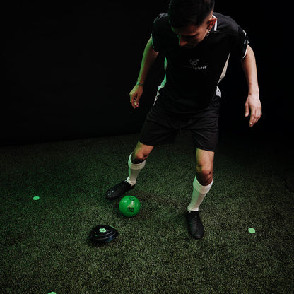Strikesphere Soccer Bot Indoor Football Trainer – Smart Interactive Football Game for Kids (Black, One Size)