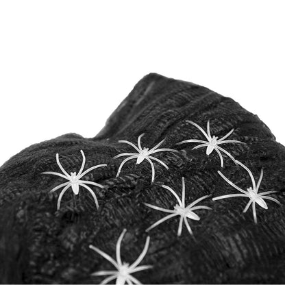 Mad Toys Black Spider Web with White Tiny Spiders Halloween Decoration