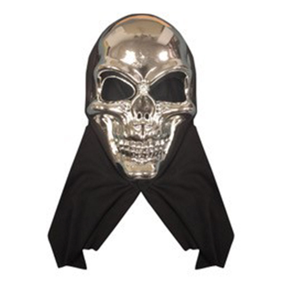 Mad Toys Silver Skull Mask Halloween Costume Accessory – Costume World ...