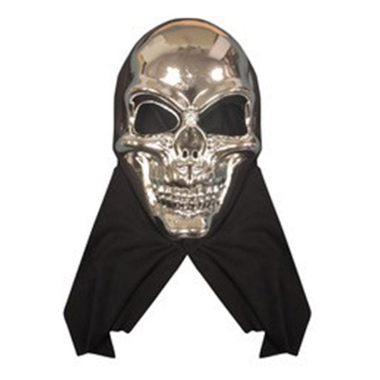 Mad Toys Silver Skull Mask Halloween Costume Accessory