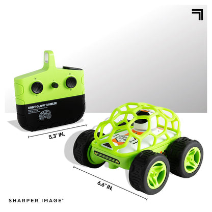 Sharper Image Remote Control Glow In The Dark Orbit Tumbler Car Toy