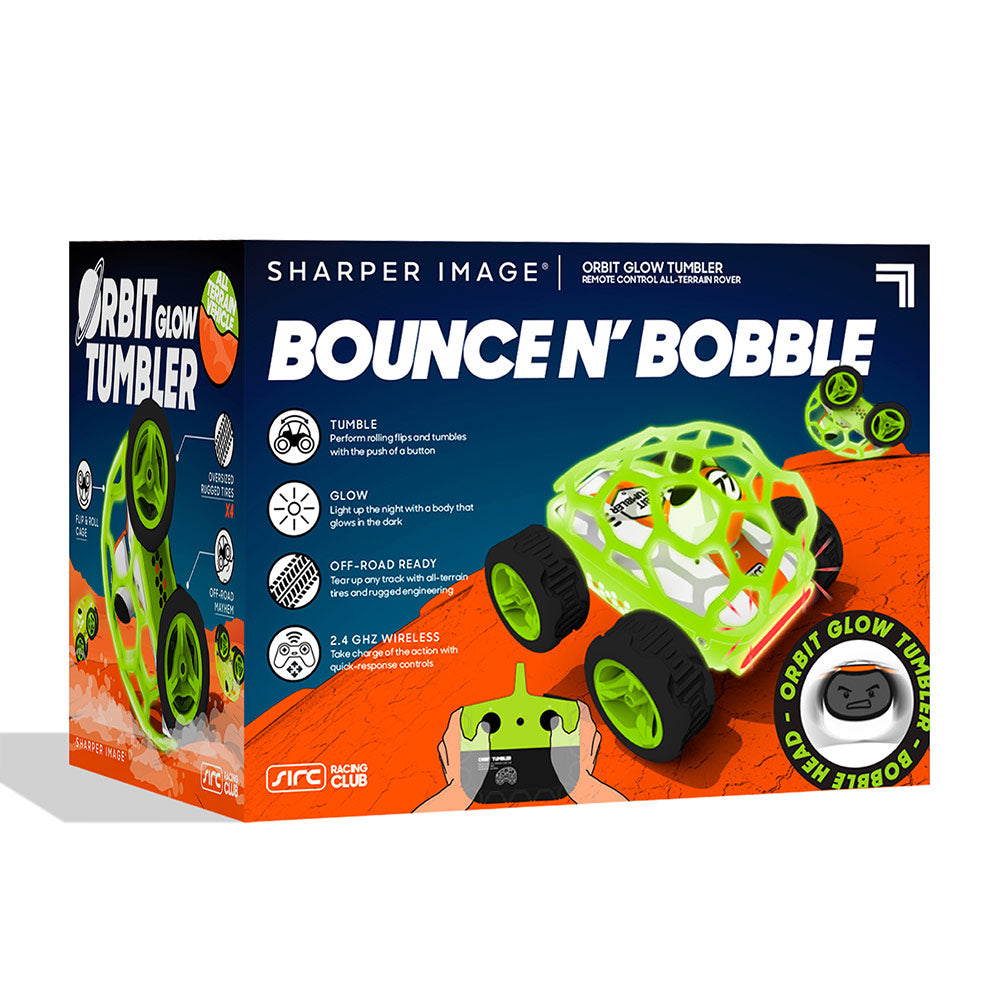 Sharper Image Remote Control Glow In The Dark Orbit Tumbler Car Toy