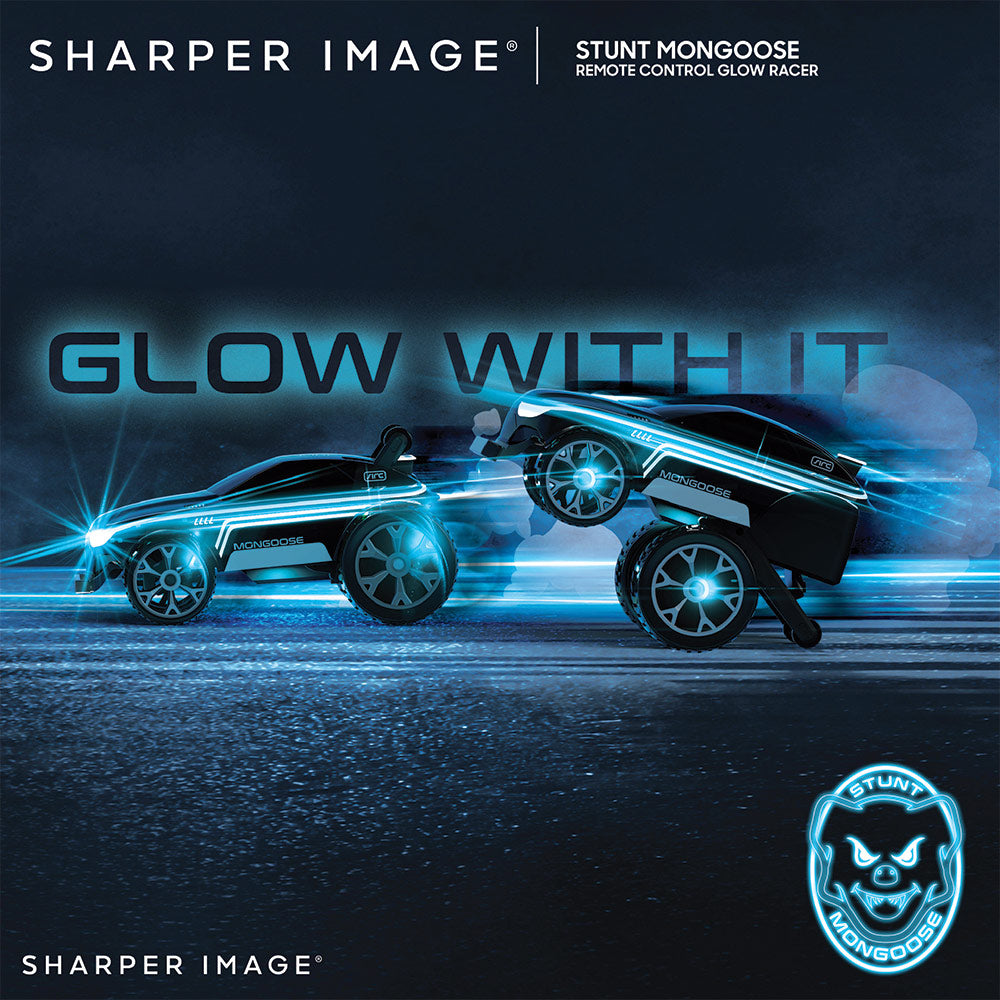 Sharper Image Remote Control Stunt Mongoose LED with Full Body Glow and Multiple Drive Modes