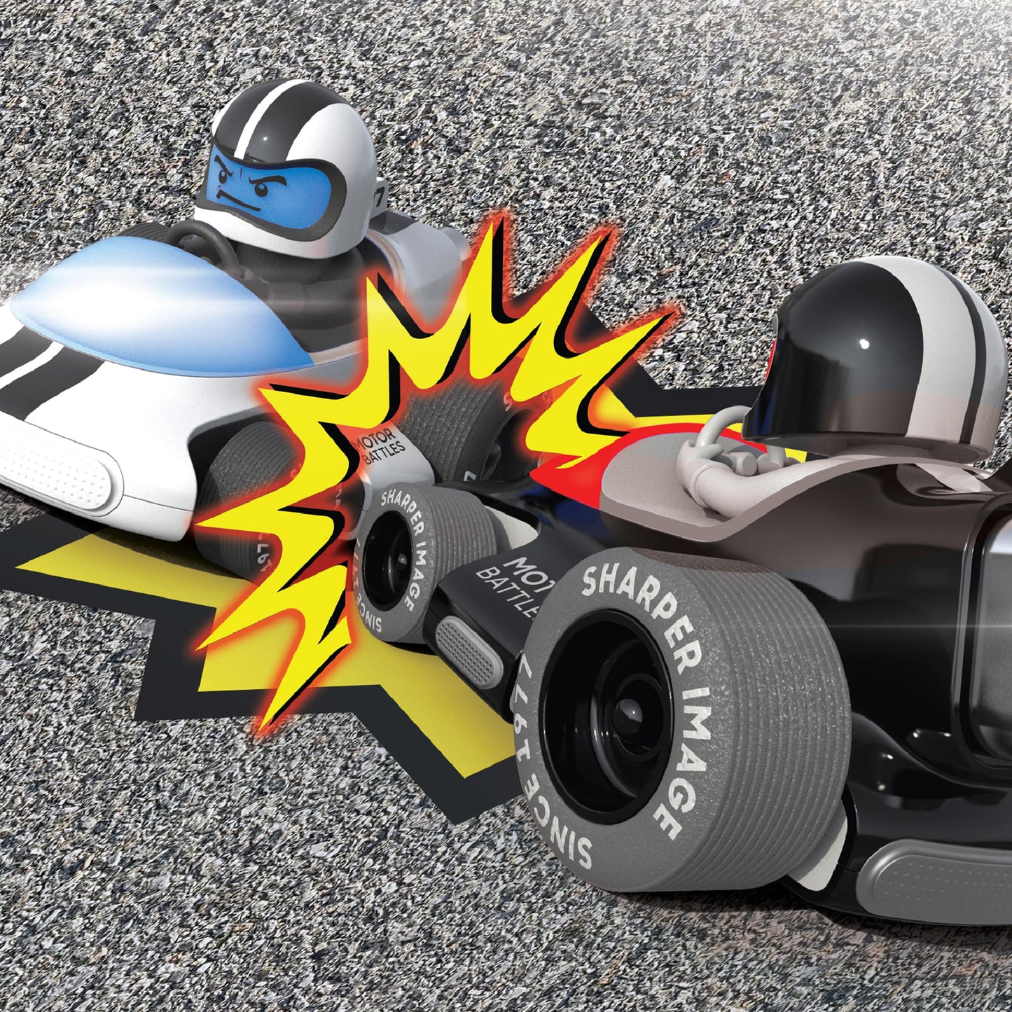 Sharper Image Remote Control Team Motor Battle Racers Unlimited Players with Colour Selection Sound-Effects Sensor Toy