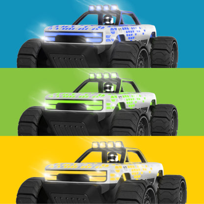 Sharper Image Phantom Crawler RC Light-Up Truck, Expanding Tires Rechargeable Battery Durable Wireless RC Action Toy