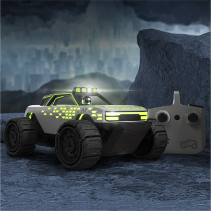 Sharper Image Phantom Crawler RC Light-Up Truck, Expanding Tires Rechargeable Battery Durable Wireless RC Action Toy