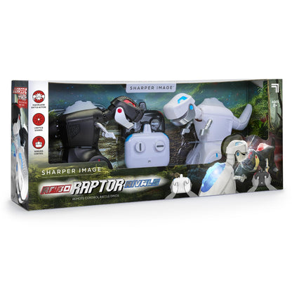 Sharper Image® Robo Raptor Rivals Remote Control Battle Dinos Dual & Multi-Player Toy with Light & Sound Effect for Kids 8+ Years