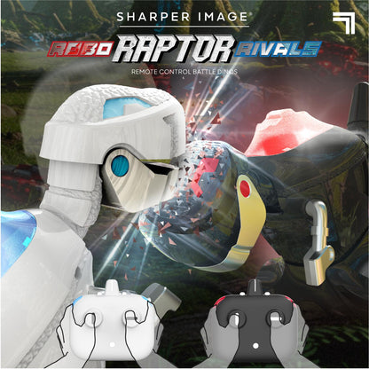 Sharper Image® Robo Raptor Rivals Remote Control Battle Dinos Dual & Multi-Player Toy with Light & Sound Effect for Kids 8+ Years