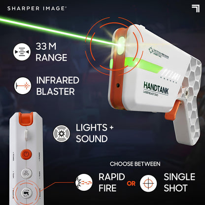 Sharper Image® Laser Tag Blaster Duo Set for Multi-Team Play, Lights & Sounds Effect, Dual Firing Modes Shooting Toy for Kids 8+ Years