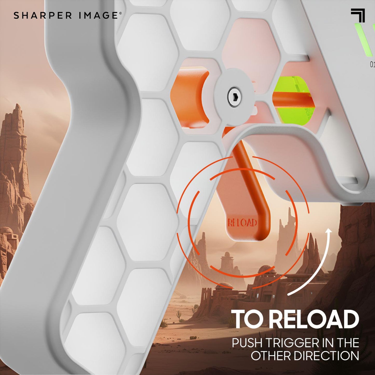 Sharper Image® Laser Tag Blaster Duo Set for Multi-Team Play, Lights & Sounds Effect, Dual Firing Modes Shooting Toy for Kids 8+ Years