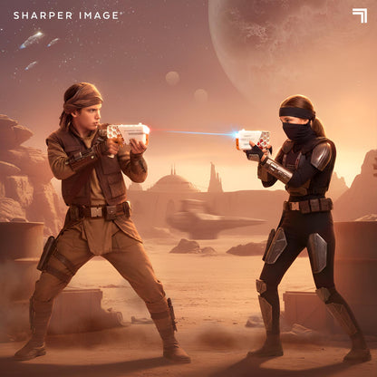 Sharper Image® Laser Tag Blaster Duo Set for Multi-Team Play, Lights & Sounds Effect, Dual Firing Modes Shooting Toy for Kids 8+ Years