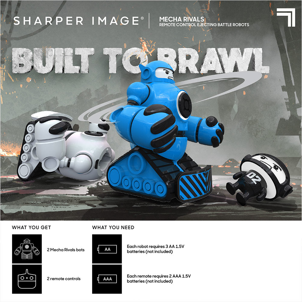 Sharper Image Remote Control Ejecting Battle Robots Mecha Rivals Dual Player RC Toy