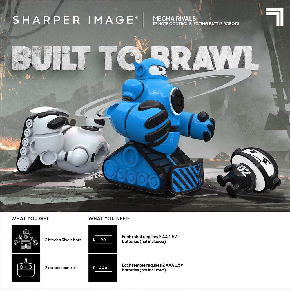 Sharper Image Remote Control Ejecting Battle Robots Mecha Rivals Dual ...