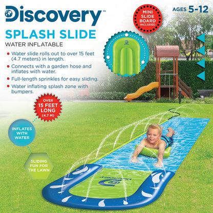 Discovery Toys Splash Slide Water Inflatable Outdoor Play set