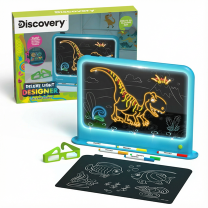 Discovery™ Deluxe Light Designer 6-In-1 Art Board, Arts & Crafts Kit, Educational Toys for Kids & Toddlers 4+ Years