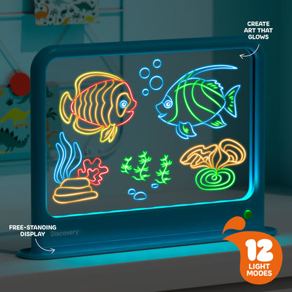 Discovery™ Deluxe Light Designer 6-In-1 Art Board, Arts & Crafts Kit, Educational Toys for Kids & Toddlers 4+ Years