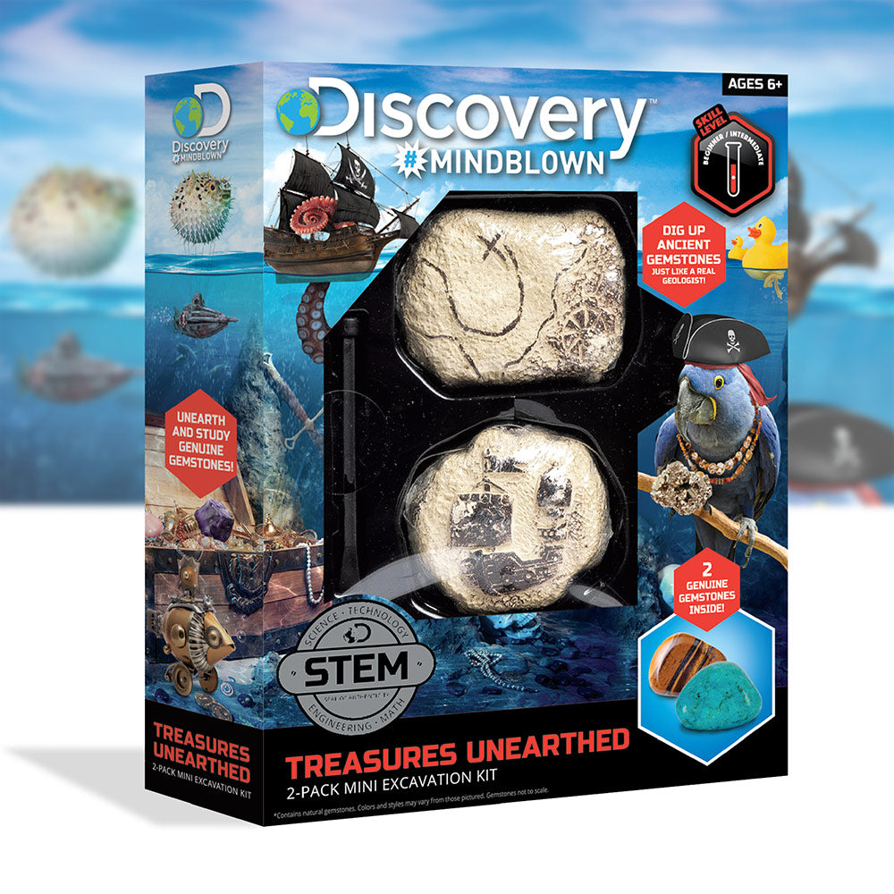 Discovery Mindblown Toy Excavation Kit Mini Treasure 2pc