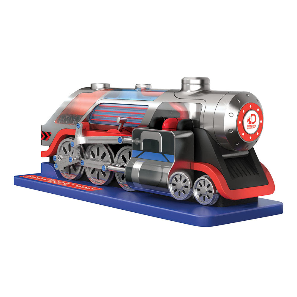 Discovery Mindblown Kids DIY Steam Engine 54-Piece Train Build Science Kit