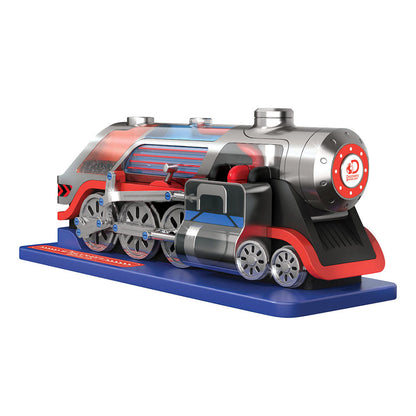Discovery Mindblown Kids DIY Steam Engine 54-Piece Train Build Science Kit