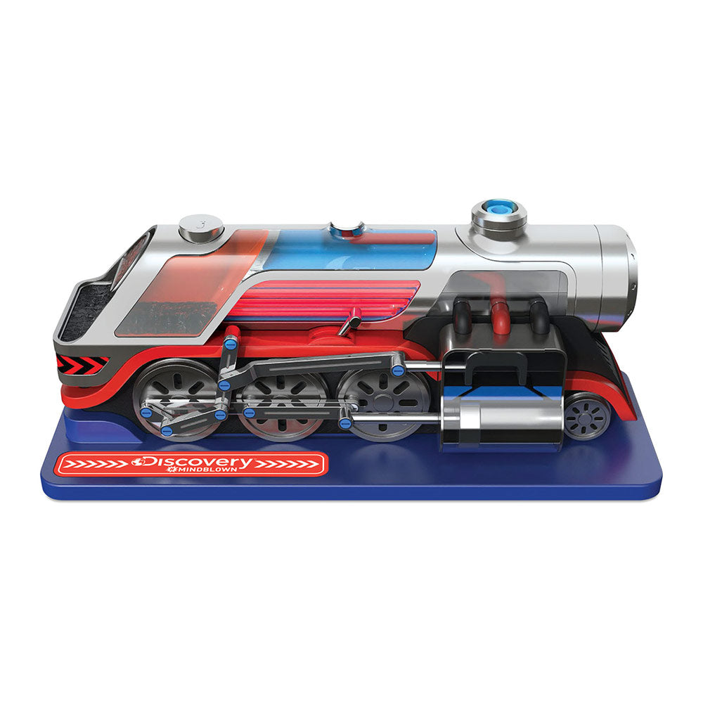 Discovery Mindblown Kids DIY Steam Engine 54-Piece Train Build Science Kit