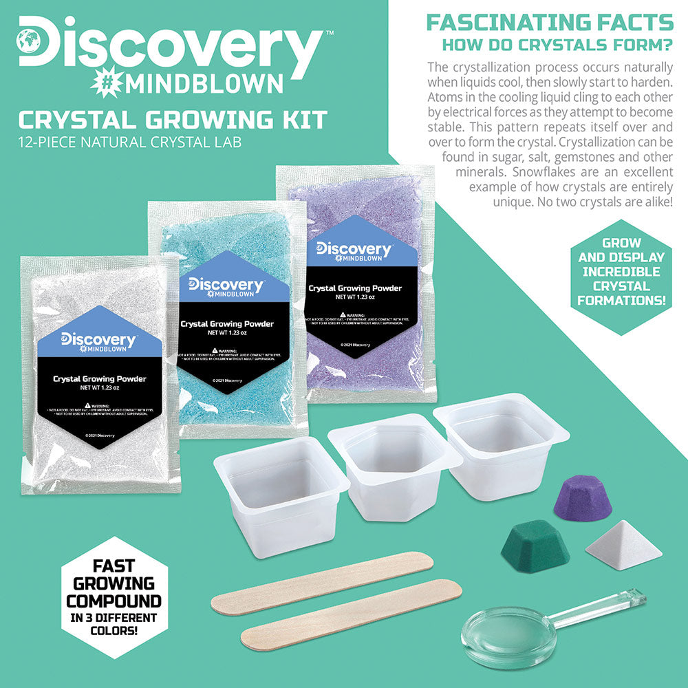 Discovery Mindblown 12-Piece Lab Crystal Growing Kit