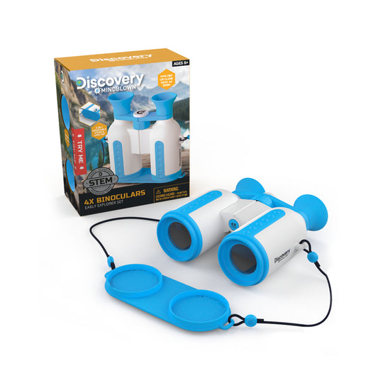 Discovery™ #MINDBLOWN 4X Binoculars Early Explorers Set, STEM Toy for Kids 6+ Years