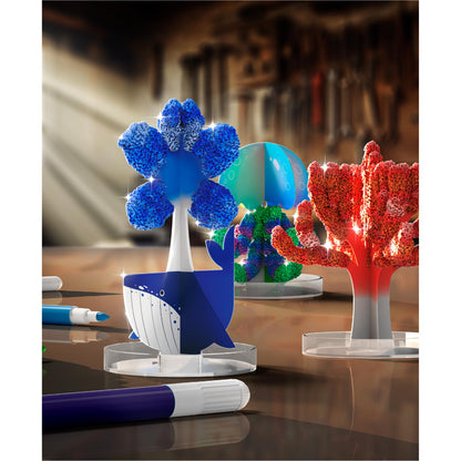 Discovery™ #MINDBLOWN Crystal Sea Creations 13-Piece Chemistry Kit, Early Learning Experiment STEM Toy for Kids 8+ Years