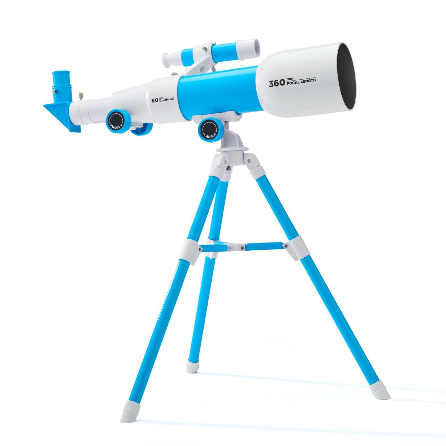 Discovery™ # MINDBLOWN STEM Toy Telescope with Adjustable Tripod, View Object 60x Closer, for Astronomy Beginners 6+ Years